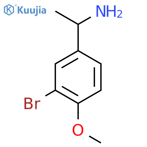 1-(3-bromo-4-methoxyphenyl)ethan-1-amine structure