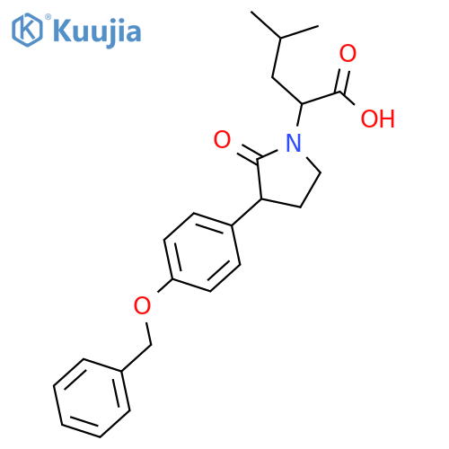 (S)-2-((S)-3-(4-(Benzyloxy)phenyl)-2-oxopyrrolidin-1-yl)-4-methylpentanoic acid structure