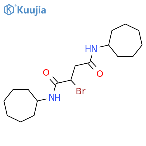 Butanediamide, 2-bromo-N,N'-dicycloheptyl- structure