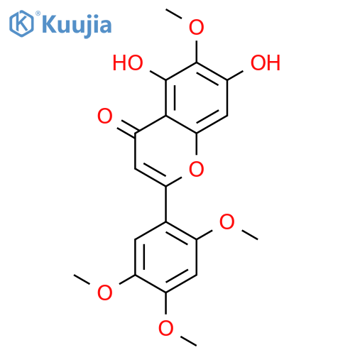 5,7-dihydroxy-2',4',5',6-tetramethoxyflavone structure