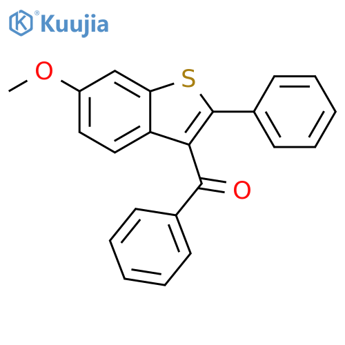Methanone, (6-methoxy-2-phenylbenzo[b]thien-3-yl)phenyl- structure