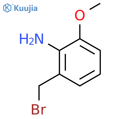 Benzenamine, 2-(bromomethyl)-6-methoxy- structure