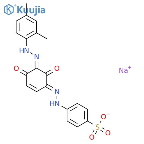 4-2-3-2-(2,4-Dimethylphenyl)diazenyl-2,4-dihydroxyphenyldiazenyl-benzenesulfonic Acid Sodium Salt structure