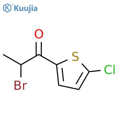 2-bromo-1-(5-chlorothiophen-2-yl)propan-1-one structure
