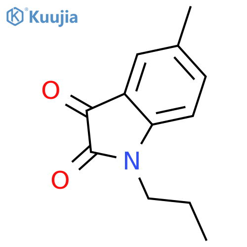 5-methyl-1-propyl-2,3-dihydro-1H-indole-2,3-dione structure