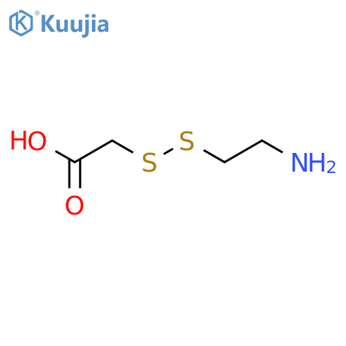 [(2-aminoethyl)disulfanyl]acetic acid structure