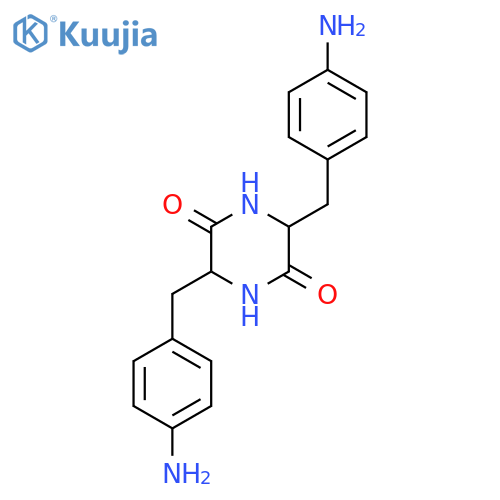 3,6-bis(4-aminophenyl)methylpiperazine-2,5-dione structure