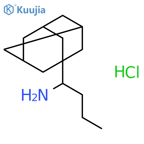 Tricyclo[3.3.1.13,7]decane-1-methanamine,a-propyl-, hydrochloride (1:1) structure