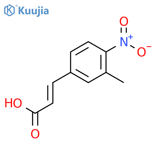 3-(3-methyl-4-nitrophenyl)prop-2-enoic acid structure