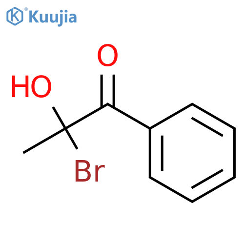 2-bromo-2-hydroxypropiophenone structure
