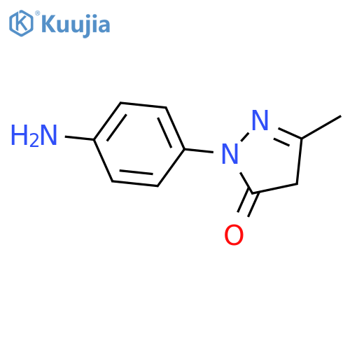 3H-Pyrazol-3-one,2-(4-aminophenyl)-2,4-dihydro-5-methyl- structure