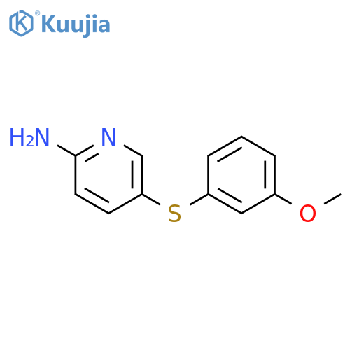 5-(3-Methoxyphenyl)sulfanylpyridin-2-amine structure