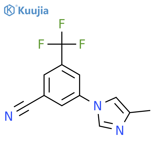 3-(4-Methyl-1H-imidazol-1-yl)-5-(trifluoromethyl)benzonitrile structure