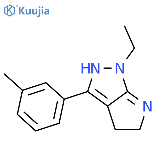 Pyrrolo[2,3-c]pyrazole,1-ethyl-1,4,5,6-tetrahydro-3-(3-methylphenyl)- structure