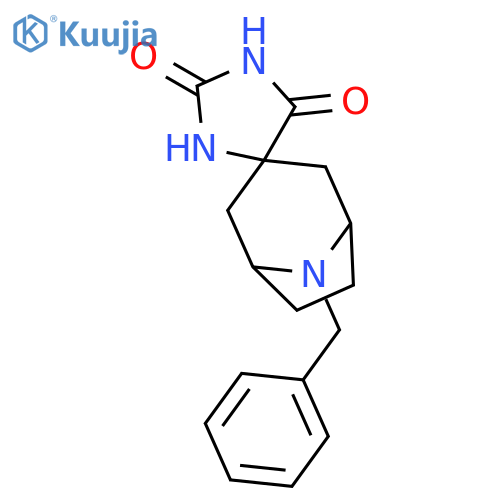 8-Benzyl-8-azaspiro[bicyclo[3.2.1]octane-3,4'-imidazolidine]-2',5'-dione structure
