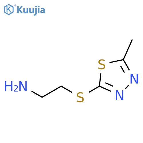 2-((5-Methyl-1,3,4-thiadiazol-2-yl)thio)ethanamine structure