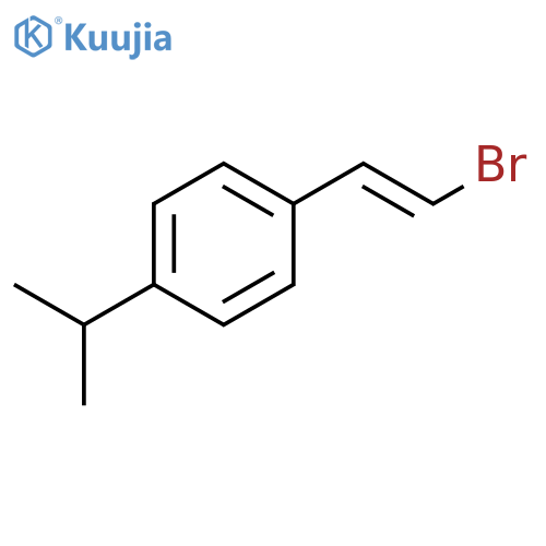 BENZENE, 1-[(1E)-2-BROMOETHENYL]-4-(1-METHYLETHYL)- structure