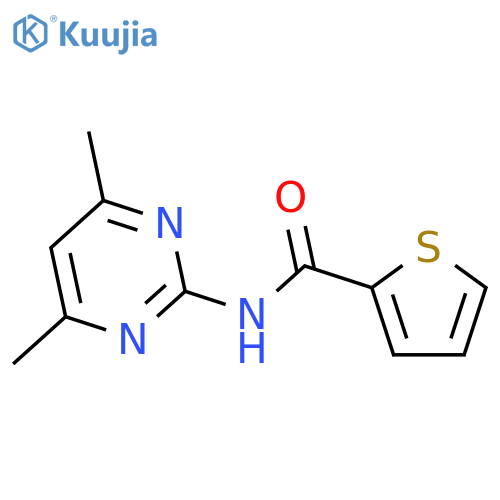 2-Thiophenecarboxamide,N-(4,6-dimethyl-2-pyrimidinyl)- structure