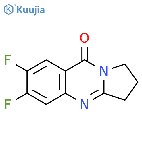 Pyrrolo[2,1-b]quinazolin-9(1H)-one, 6,7-difluoro-2,3-dihydro- structure