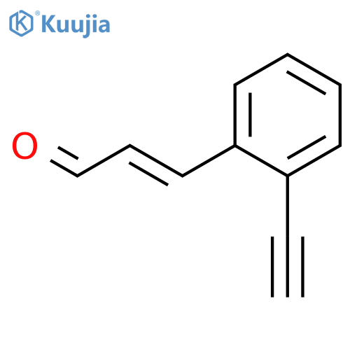 3-(2-ethynylphenyl)prop-2-enal structure