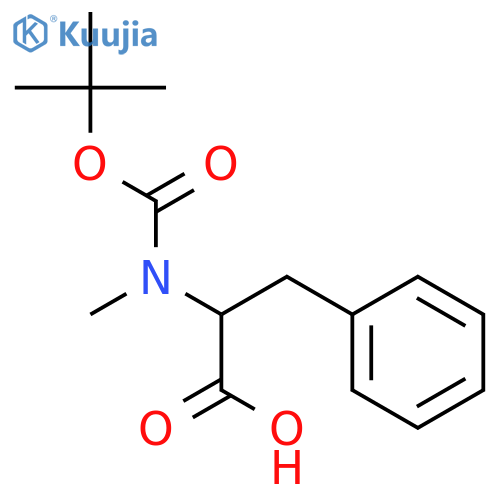 Boc-N-Methyl-DL-phenylalanine structure