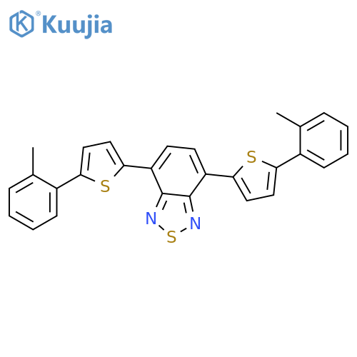 2,1,3-Benzothiadiazole, 4,7-bis[5-(2-methylphenyl)-2-thienyl]- structure