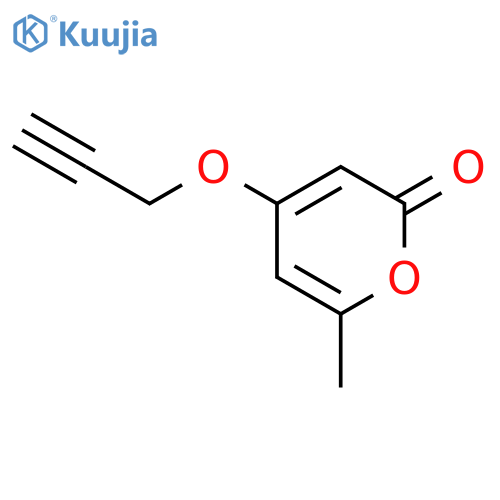 6-methyl-4-(prop-2-yn-1-yloxy)-2H-pyran-2-one structure