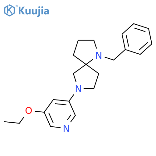 1,7-Diazaspiro[4.4]nonane, 7-(5-ethoxy-3-pyridinyl)-1-(phenylmethyl)- structure