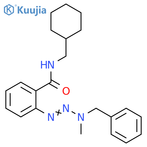 Benzamide,N-(cyclohexylmethyl)-2-[3-methyl-3-(phenylmethyl)-1-triazenyl]- structure