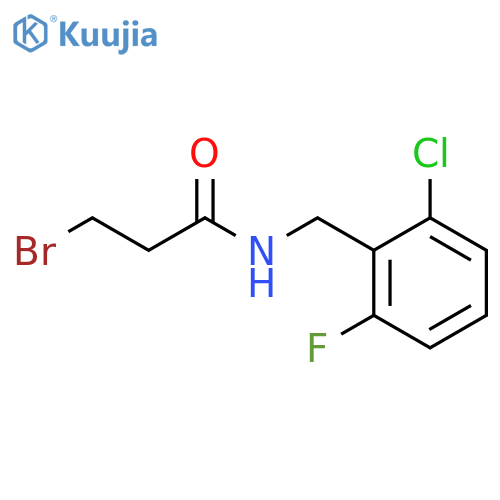 Propanamide, 3-bromo-N-[(2-chloro-6-fluorophenyl)methyl]- structure