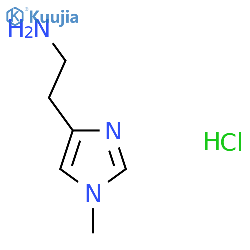 2-(1-methyl-1H-imidazol-4-yl)ethan-1-amine hydrochloride structure
