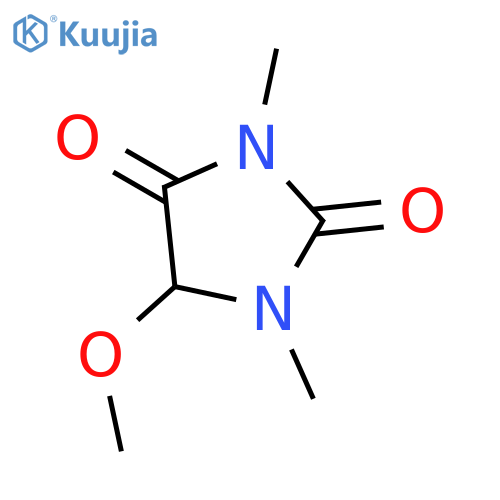 2,4-Imidazolidinedione, 5-methoxy-1,3-dimethyl- structure