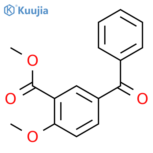 BENZOIC ACID, 5-BENZOYL-2-METHOXY-, METHYL ESTER structure