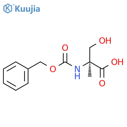 2-{[(benzyloxy)carbonyl]amino}-3-hydroxy-2-methylpropanoic acid structure