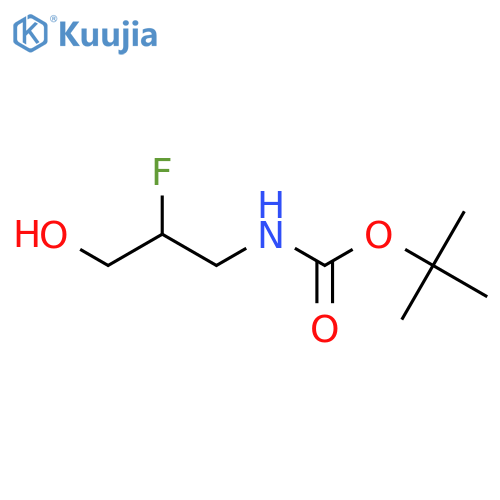 tert-butyl N-(2-fluoro-3-hydroxypropyl)carbamate structure