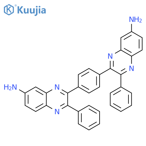 3,3'-(1,4-Phenylene)bis(2-phenylquinoxalin-6-amine) structure