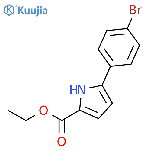 1H-Pyrrole-2-carboxylic acid, 5-(4-bromophenyl)-, ethyl ester structure