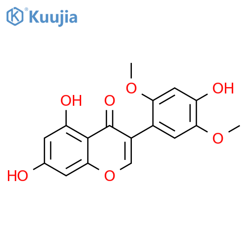 4H-1-Benzopyran-4-one,5,7-dihydroxy-3-(4-hydroxy-2,5-dimethoxyphenyl)- structure