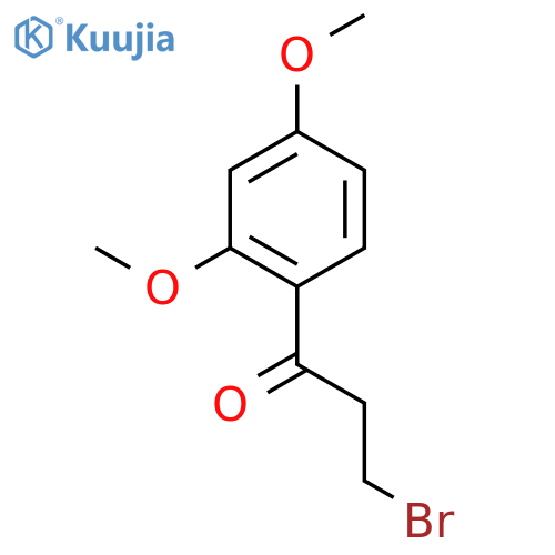 1-Propanone, 3-bromo-1-(2,4-dimethoxyphenyl)- structure