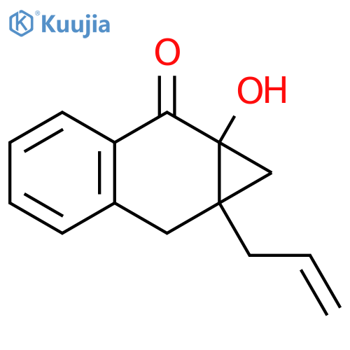 2H-Cyclopropa[b]naphthalen-2-one,1,1a,7,7a-tetrahydro-1a-hydroxy-7a-(2-propenyl)- structure
