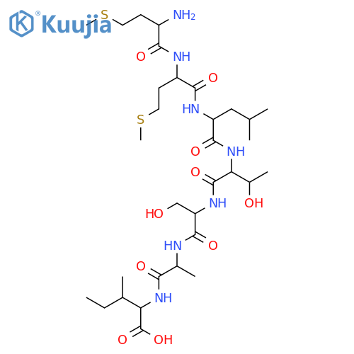 L-Isoleucine, L-methionyl-L-methionyl-L-leucyl-L-threonyl-L-seryl-L-alanyl- structure