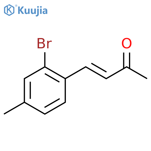 4-(2-bromo-4-methylphenyl)but-3-en-2-one structure