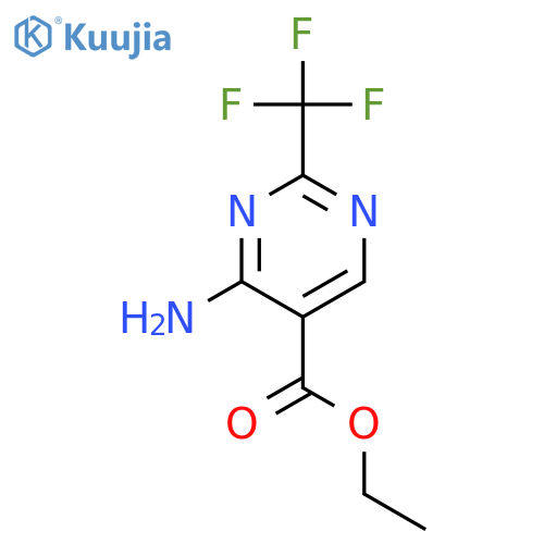 Ethyl 4-amino-2-(trifluoromethyl)pyrimidine-5-carboxylate structure