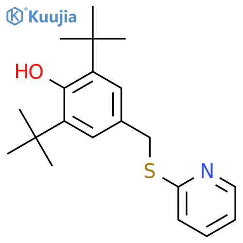 2,6-Di-tert-butyl-4-{[(pyridin-2-yl)sulfanyl]methyl}phenol structure