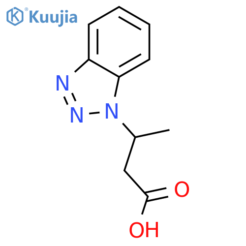 3-(1H-1,2,3-benzotriazol-1-yl)butanoic acid structure