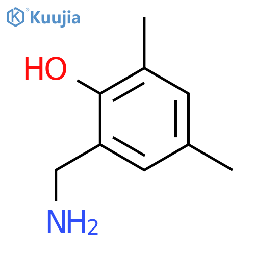 Phenol, 2-(aminomethyl)-4,6-dimethyl- structure