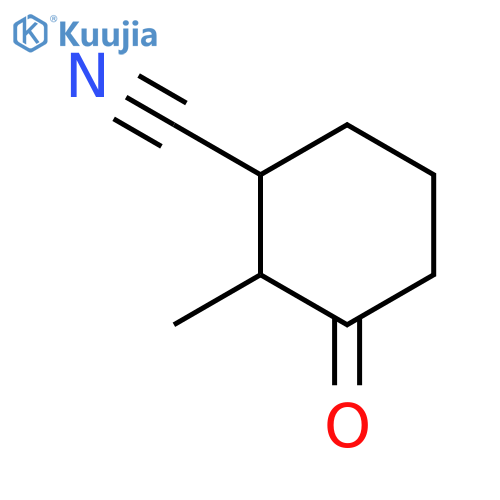 Cyclohexanecarbonitrile, 2-methyl-3-oxo- structure