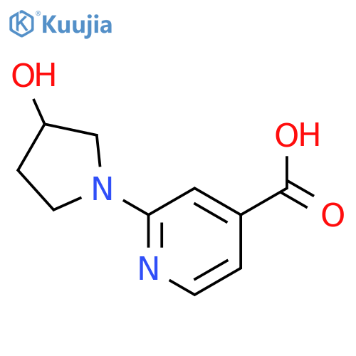 2-(3-Hydroxy-1-pyrrolidinyl)isonicotinic acid structure