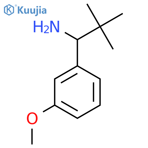 1-(3-METHOXYPHENYL)-2,2-DIMETHYLPROPAN-1-AMINE structure
