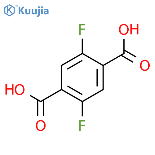 2,5-difluorobenzene-1,4-dicarboxylic acid structure